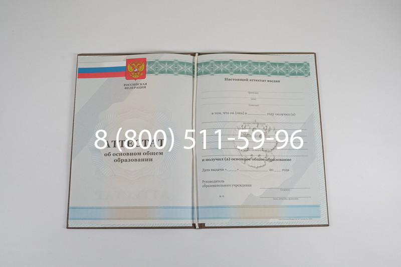 Аттестат за 9 класс 2011-2013 годов в Томске