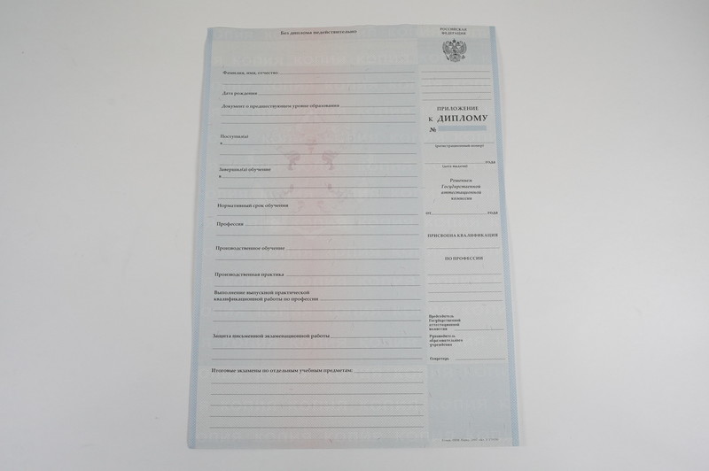 Диплом о начальном образовании  2007-2009 годов в Томске